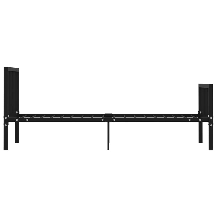 sengestel 90x200 cm metal sort