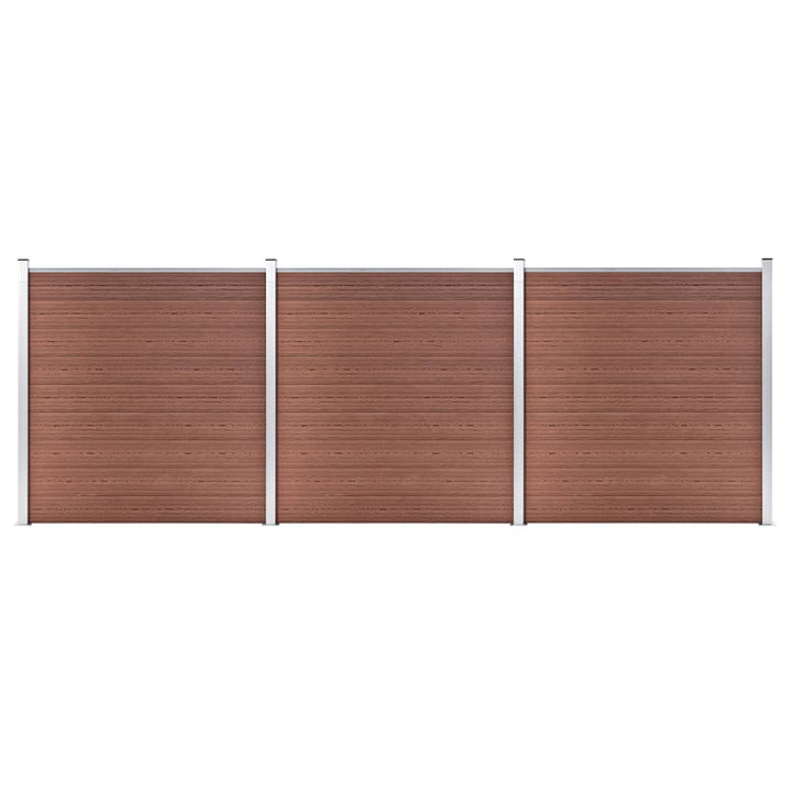 havehegn 526 x 186 cm WPC brun