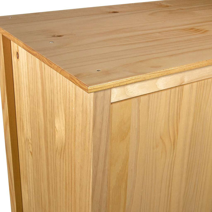 klædeskab med 2 låger Hill 89x50x170 cm massivt fyrretræ