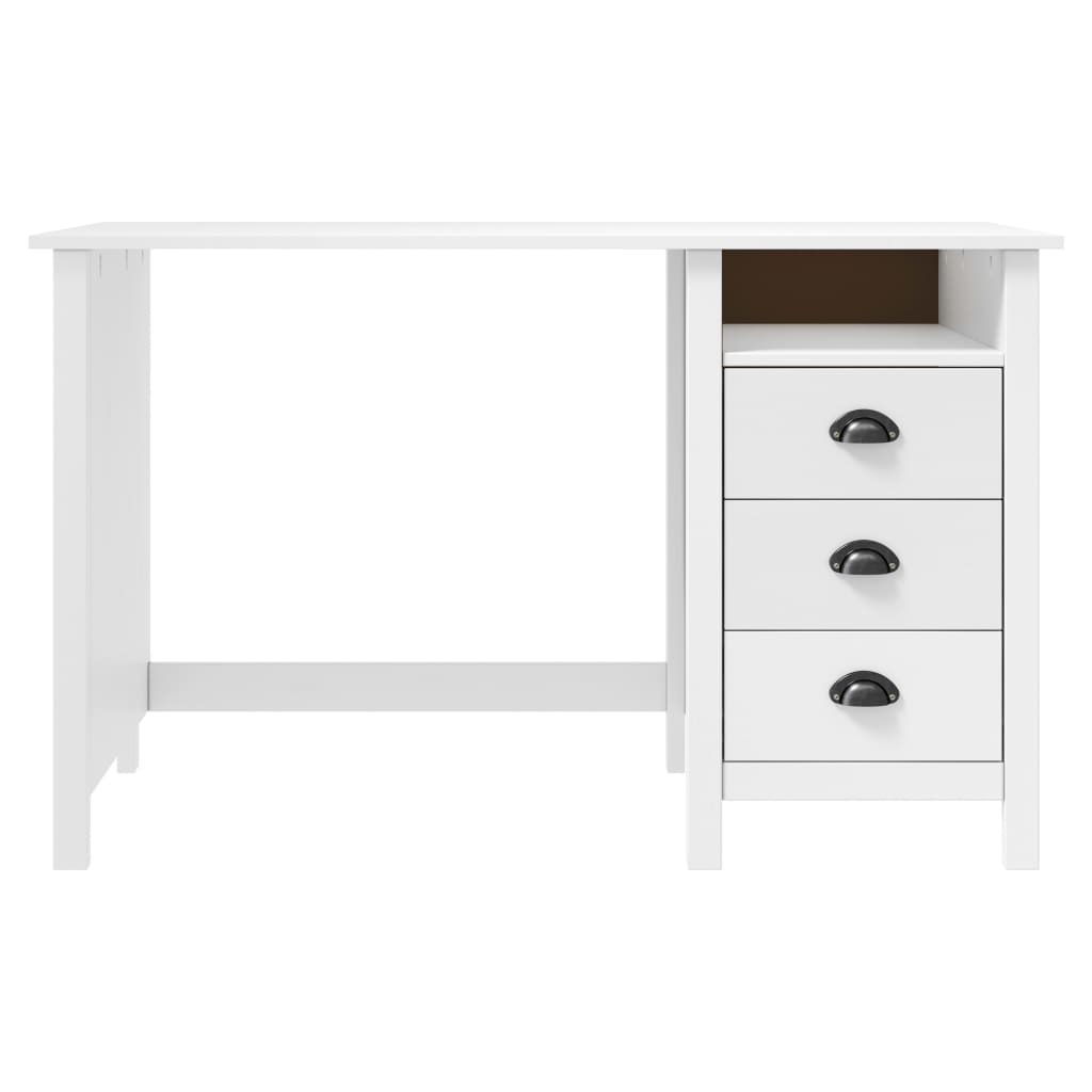 konsolbord Hill med 3 skuffer 120x50x74 cm massivt fyrretræ