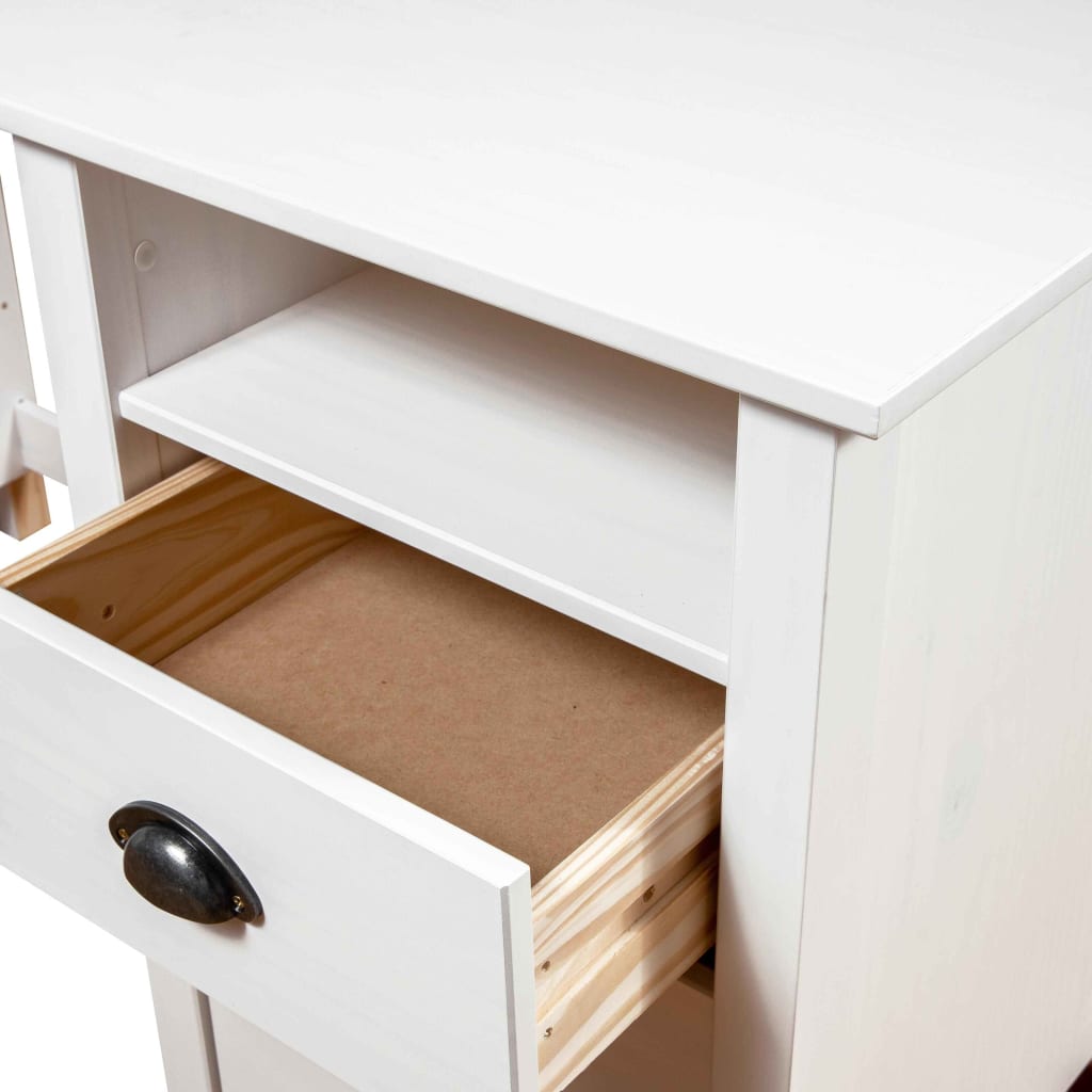 konsolbord Hill med 3 skuffer 120x50x74 cm massivt fyrretræ