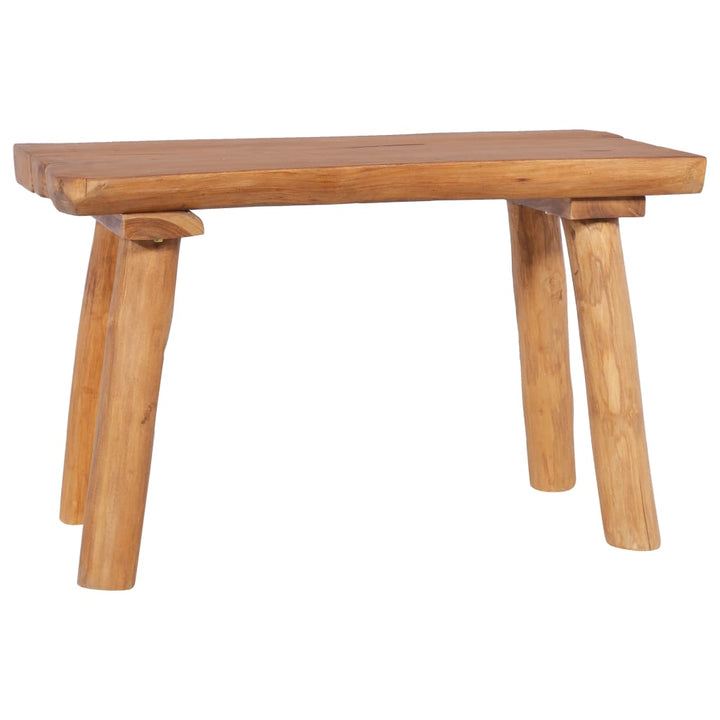 havebænk 80 cm massivt teaktræ