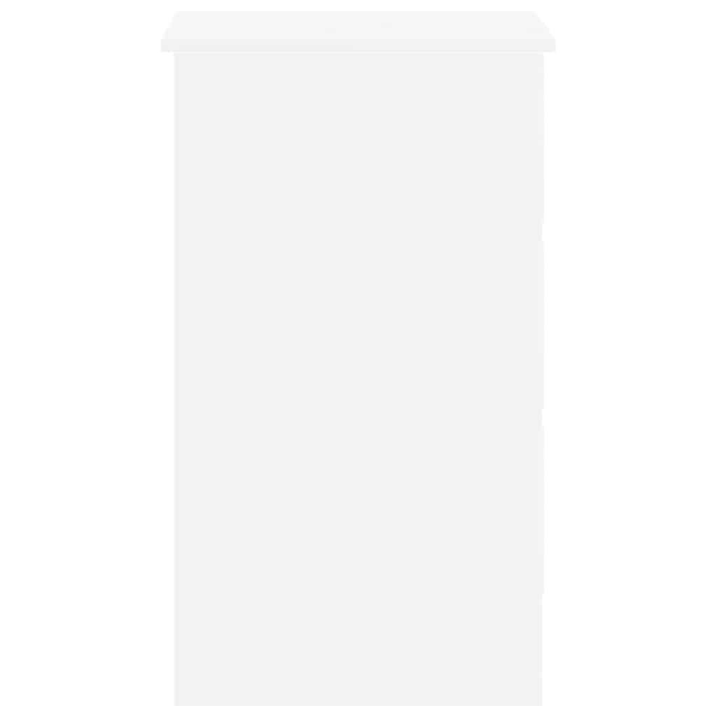 skrivebord 90x45x76 cm konstrueret træ hvid