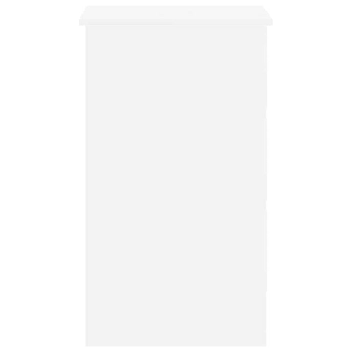 skrivebord 90x45x76 cm konstrueret træ hvid