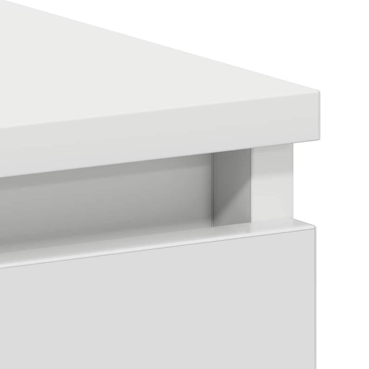 skrivebord 90x45x76 cm konstrueret træ hvid