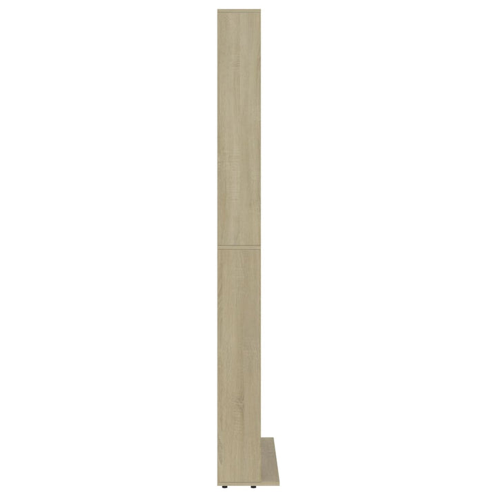 cd-reol 102x16x177,5 cm konstrueret træ sonoma-eg