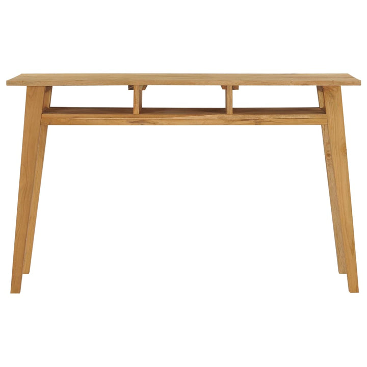 konsolbord 120x35x75 cm massivt teaktræ