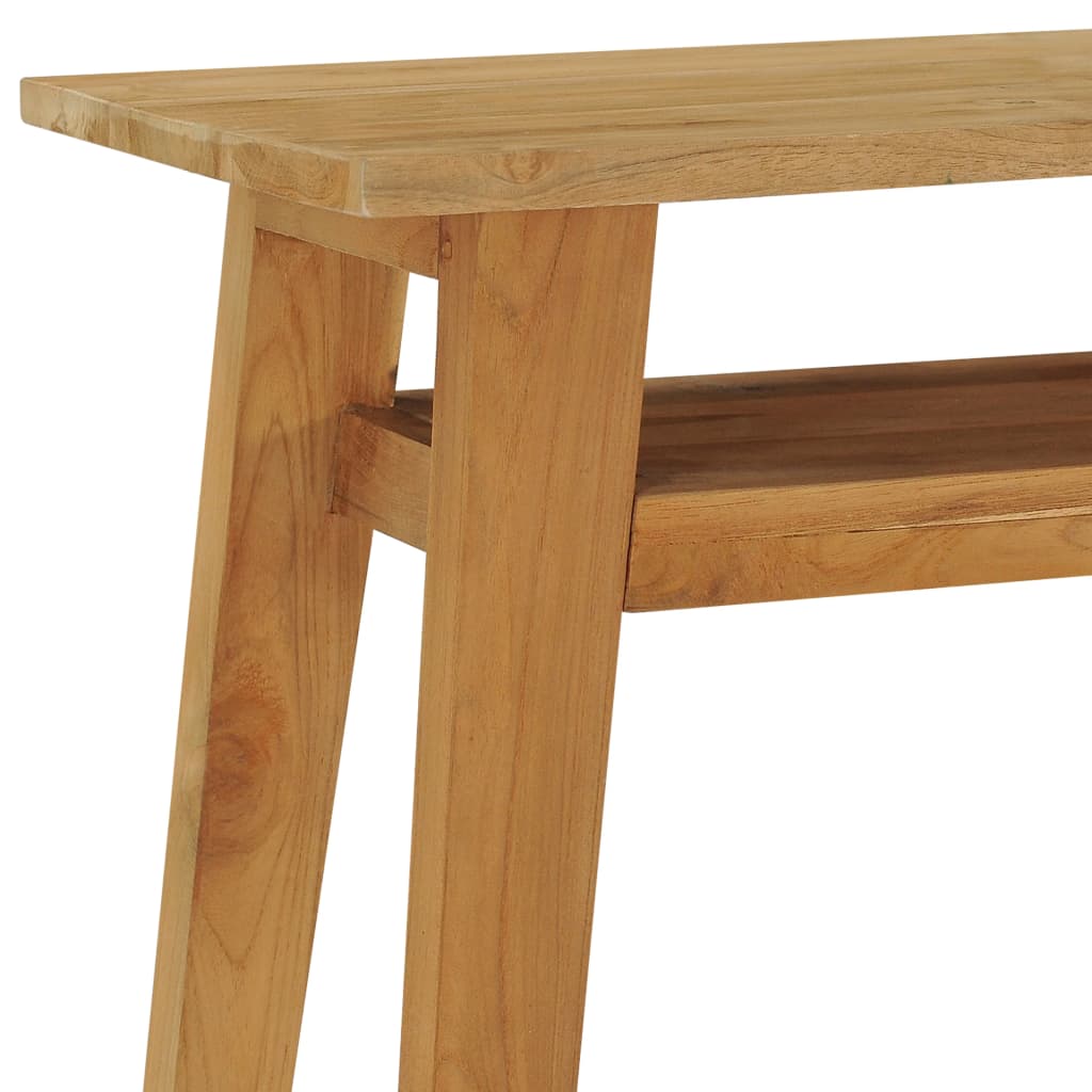 konsolbord 120x35x75 cm massivt teaktræ