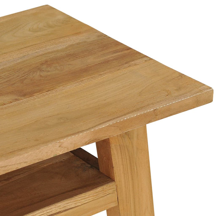 konsolbord 120x35x75 cm massivt teaktræ