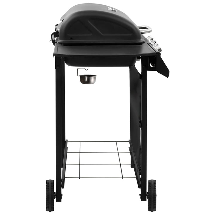 gasgrill 4 brændere sort