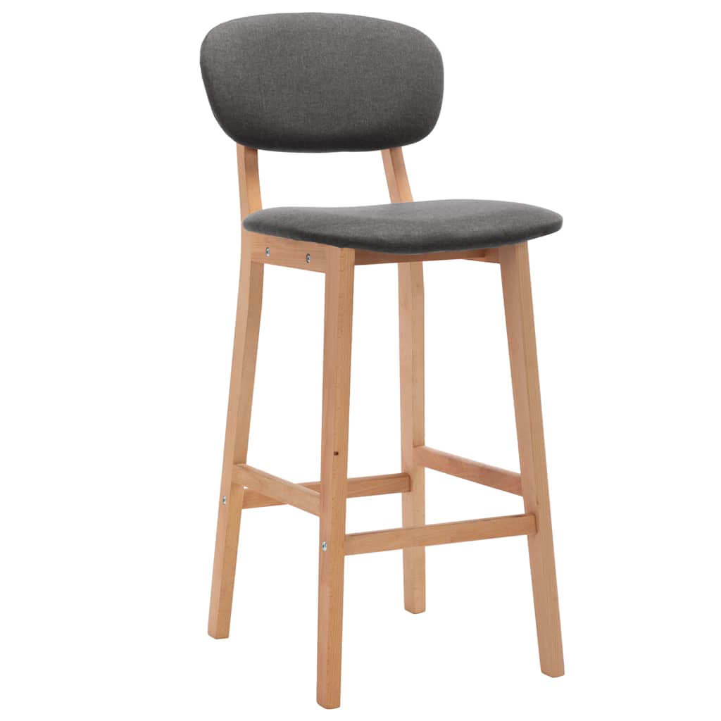barstole 2 stk. stof mørkegrå