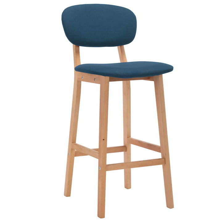 barstole 2 stk. stof blå