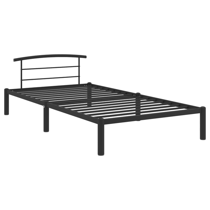 sengestel 90x200 cm metal sort