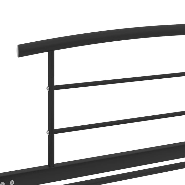 sengestel 90x200 cm metal sort
