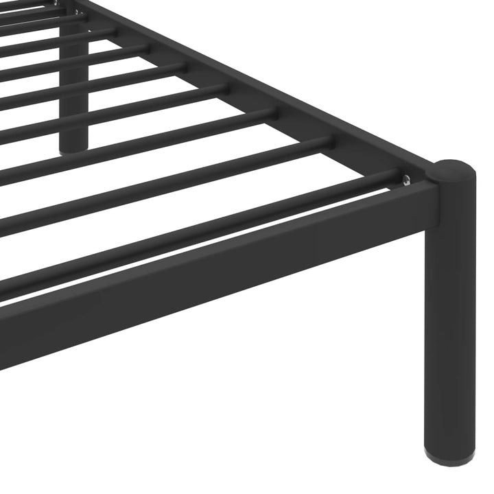 sengestel 90x200 cm metal sort