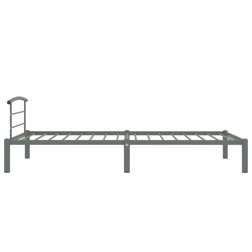 sengestel 90x200 cm metal grå