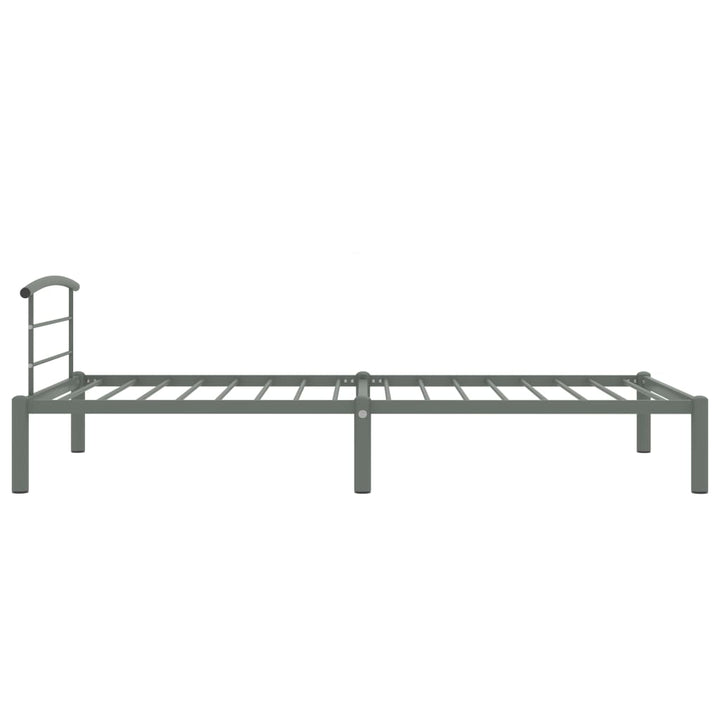 sengestel 90x200 cm metal grå
