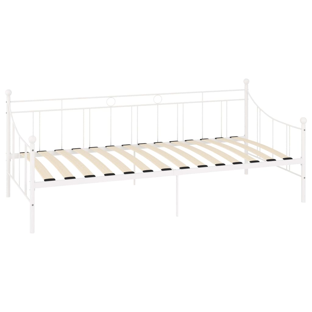 stel til daybed 90x200 cm metal hvid