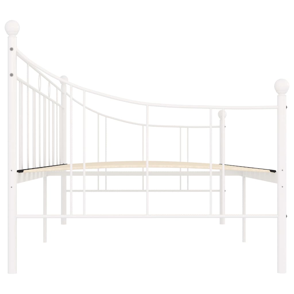 stel til daybed 90x200 cm metal hvid