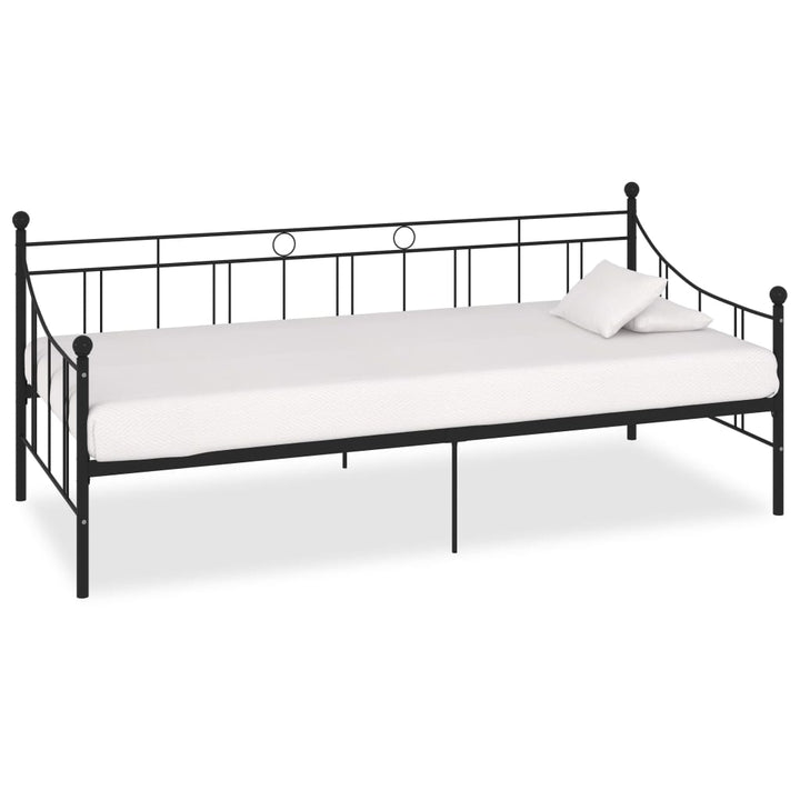 stel til daybed 90x200 cm metal sort
