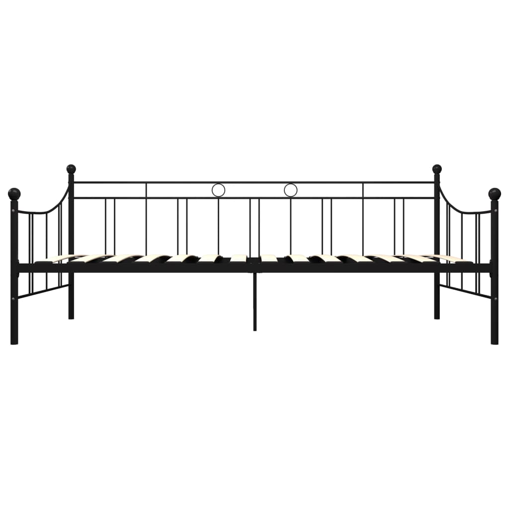stel til daybed 90x200 cm metal sort