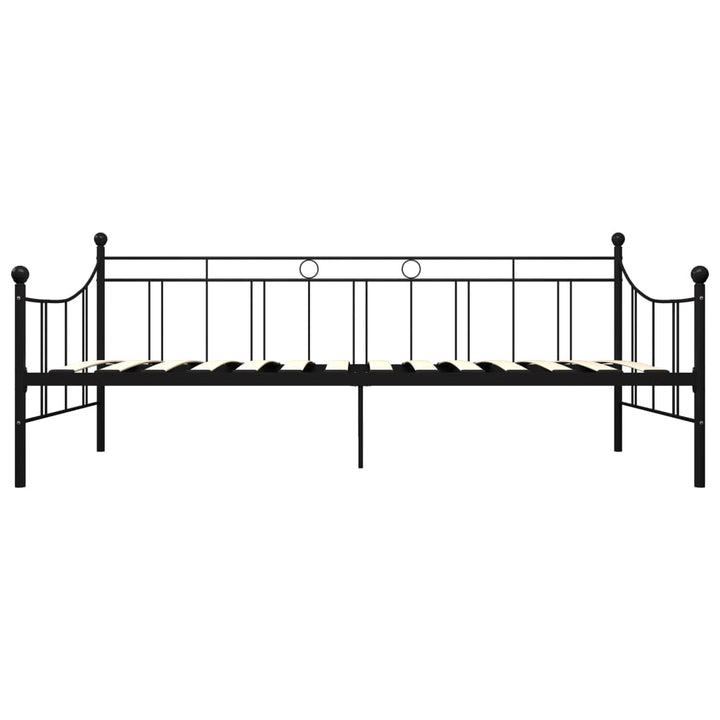 stel til daybed 90x200 cm metal sort