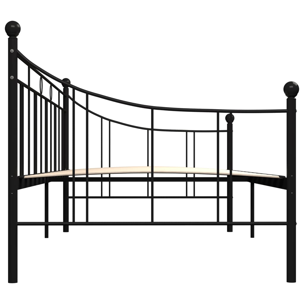 stel til daybed 90x200 cm metal sort