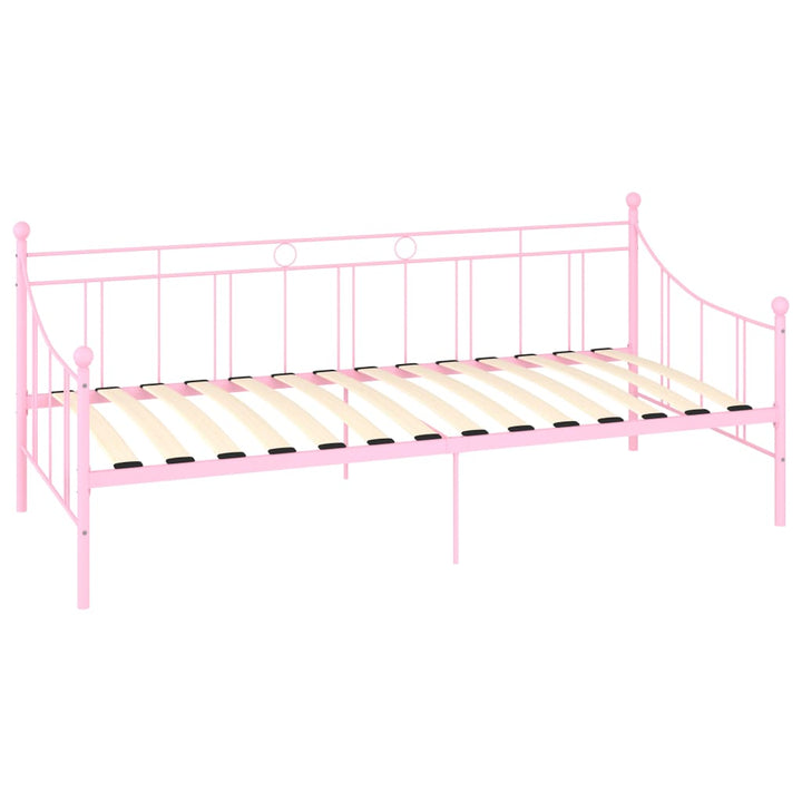 stel til daybed 90x200 cm metal pink