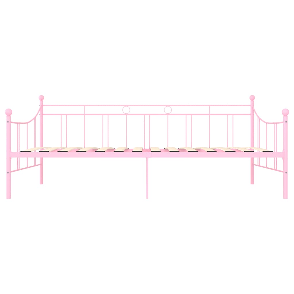 stel til daybed 90x200 cm metal pink