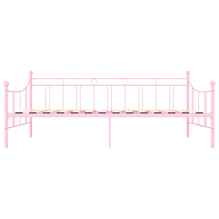 stel til daybed 90x200 cm metal pink