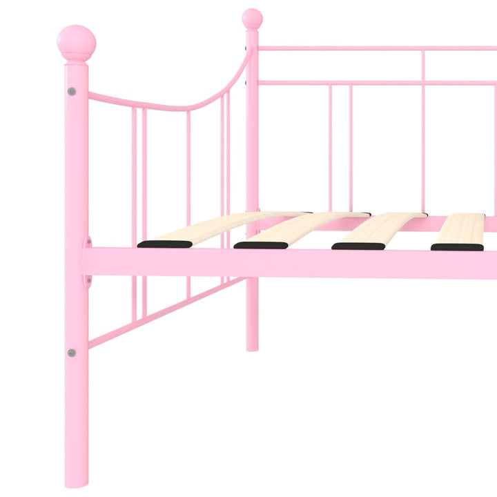 stel til daybed 90x200 cm metal pink