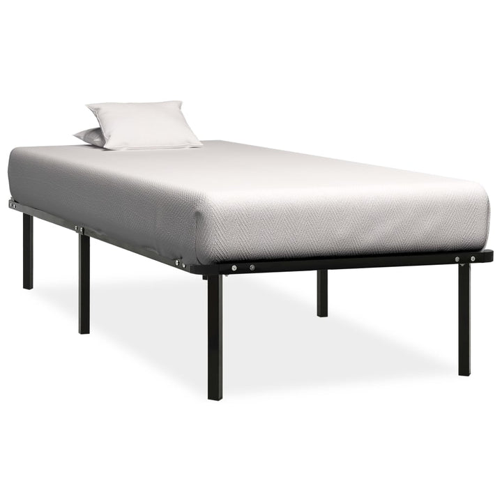 sengestel 90x200 cm metal sort