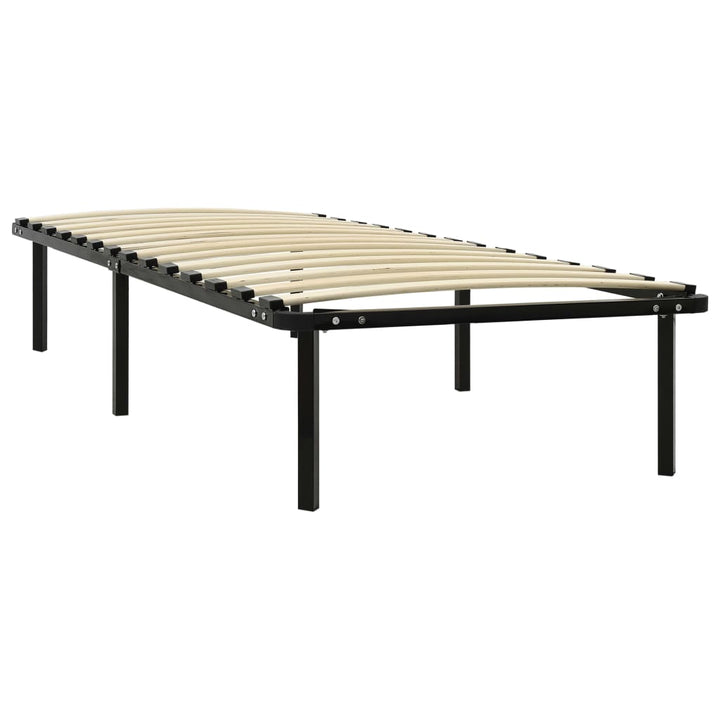 sengestel 90x200 cm metal sort