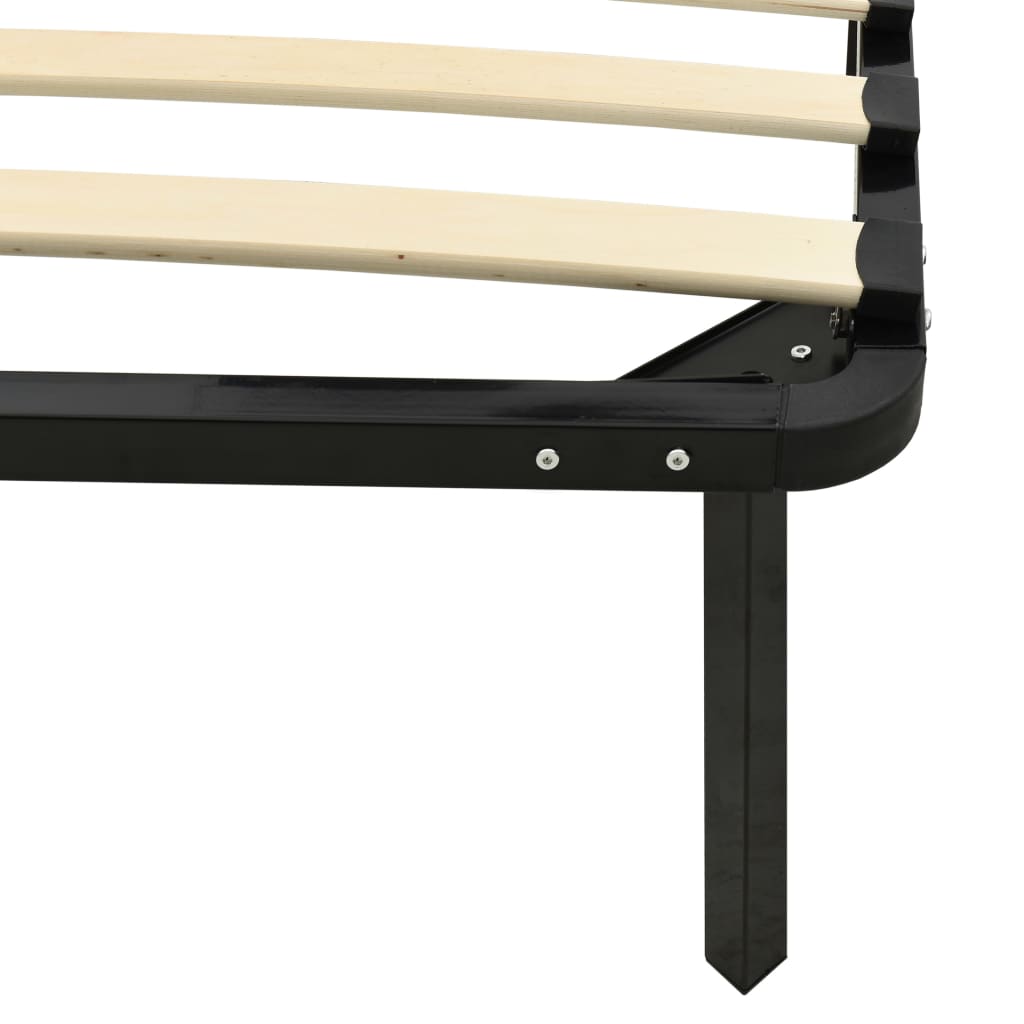 sengestel 90x200 cm metal sort