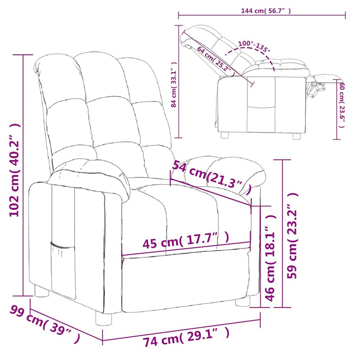 lænestol stof vinrød