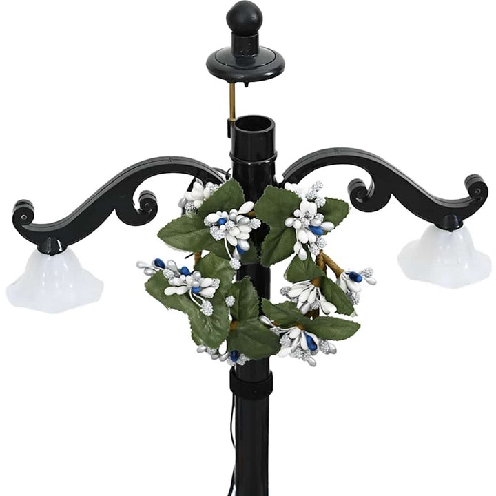 juletræ med snefald paraplyfod 75 cm PVC blå