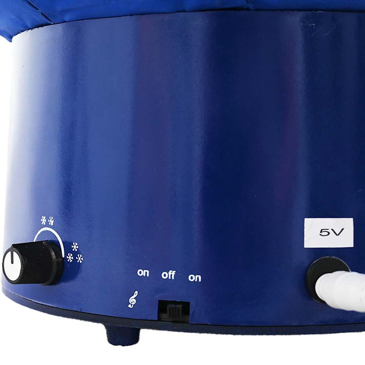 juletræ med snefald paraplyfod 75 cm PVC blå