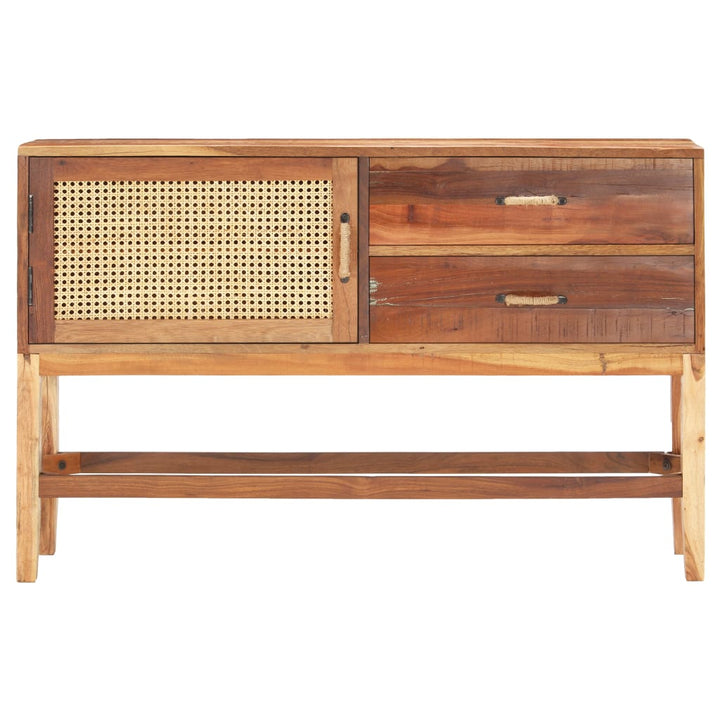 skænk 118x30x76 cm massivt genbrugstræ