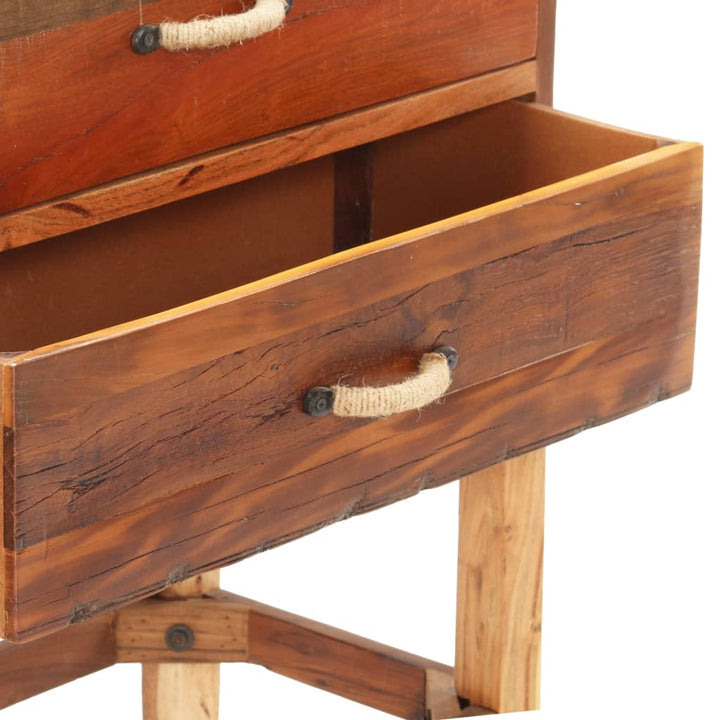 skænk 118x30x76 cm massivt genbrugstræ