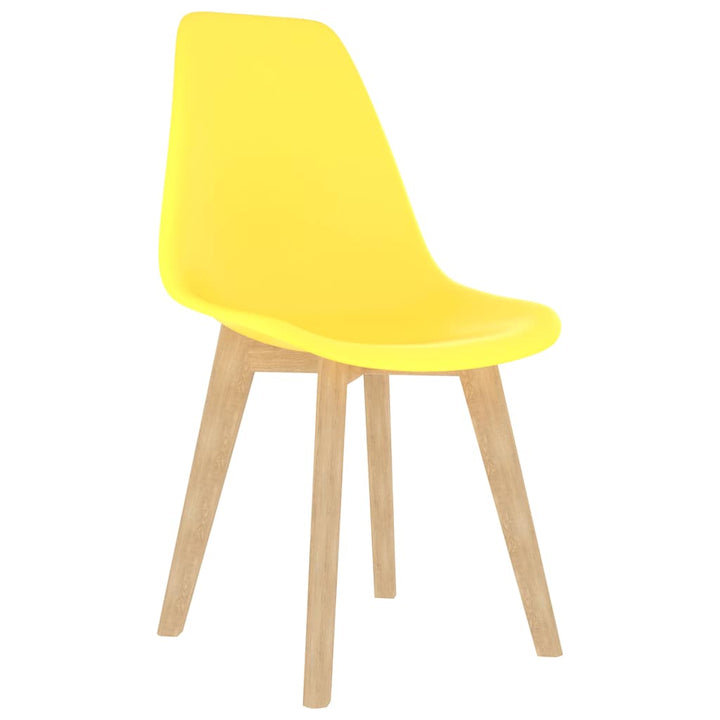 spisebordsstole 4 stk. plastik gul