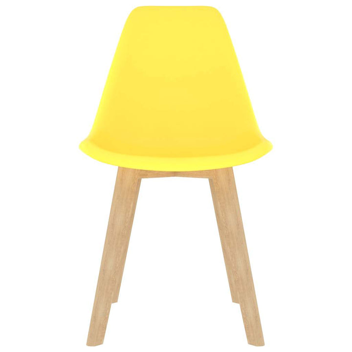spisebordsstole 4 stk. plastik gul