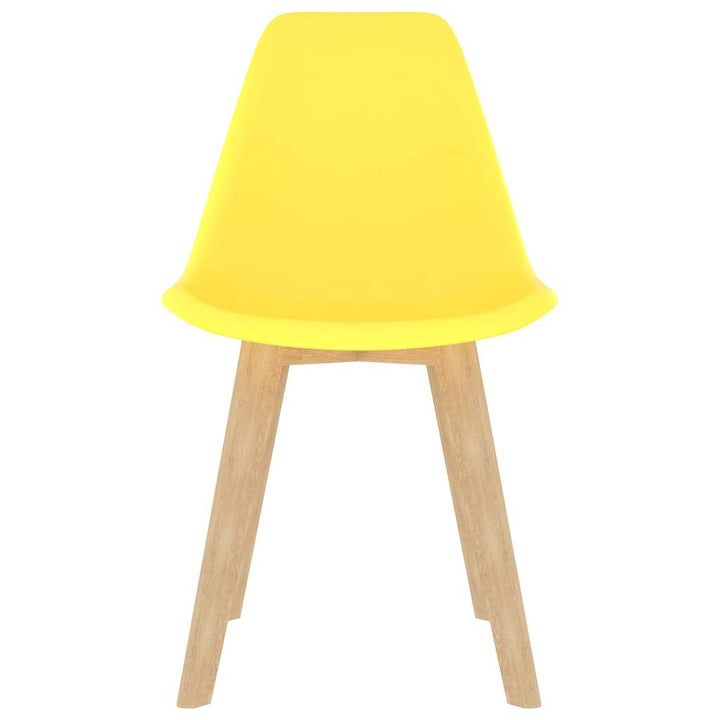 spisebordsstole 6 stk. plastik gul