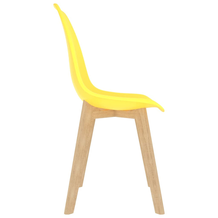 spisebordsstole 6 stk. plastik gul