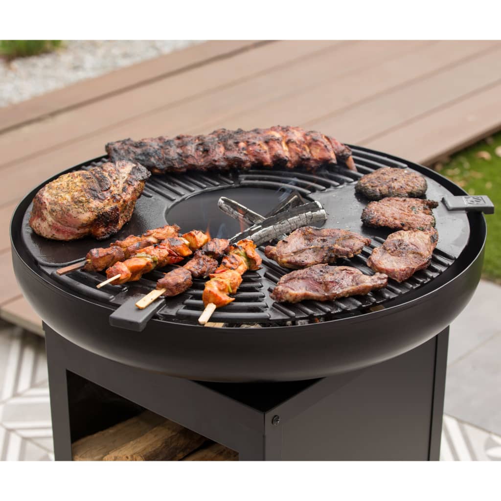 udendørs plancha-grillplade Matanzas stål mat sort