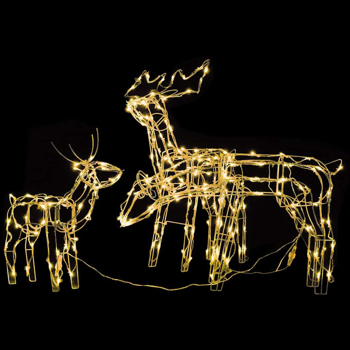 juledekoration i 3 dele rensdyr 229 LED'er