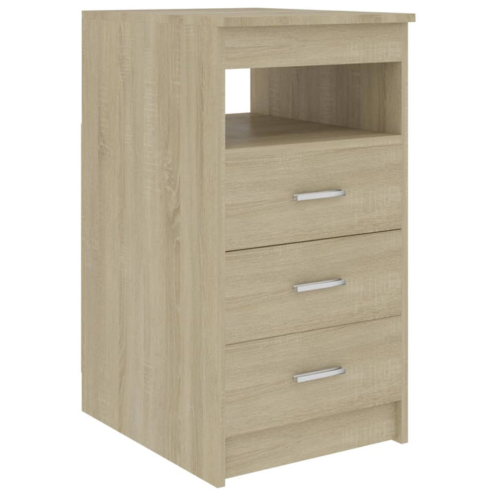 skrivebord 140x50x76 cm konstrueret træ sonoma-eg