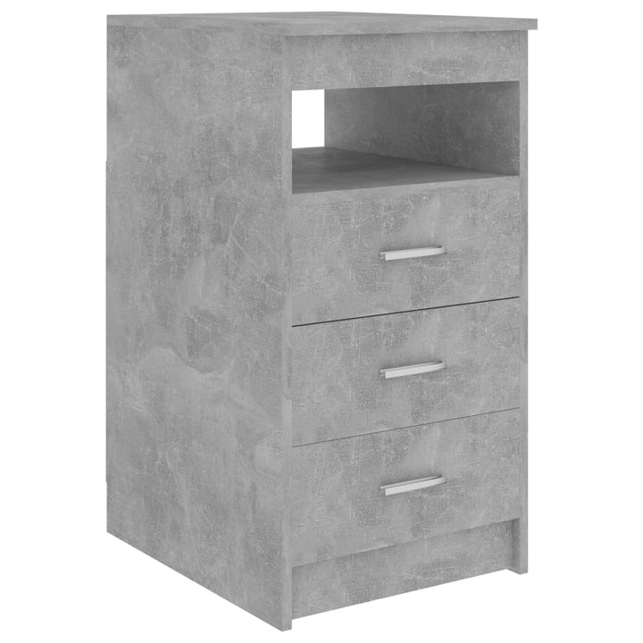 skrivebord 140x50x76 cm konstrueret træ betongrå
