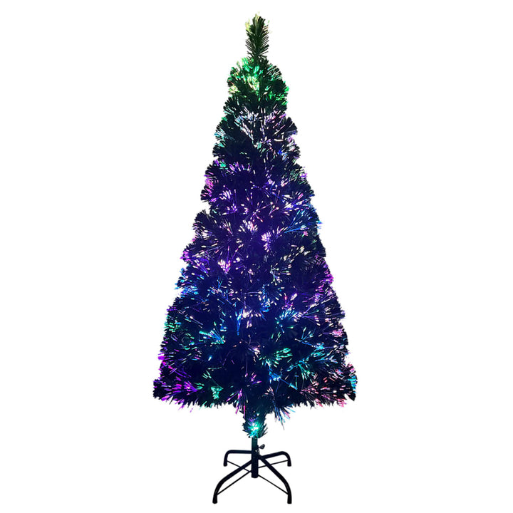 kunstigt juletræ med juletræsfod 240 cm fiberoptik grøn