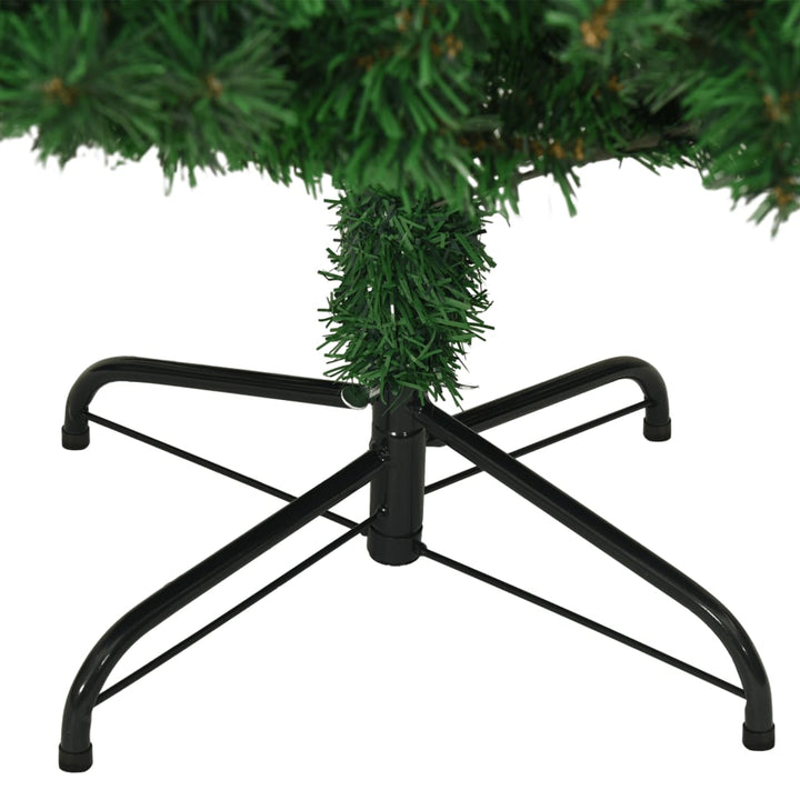 kunstigt juletræ med tykke grene 240 cm PVC grøn