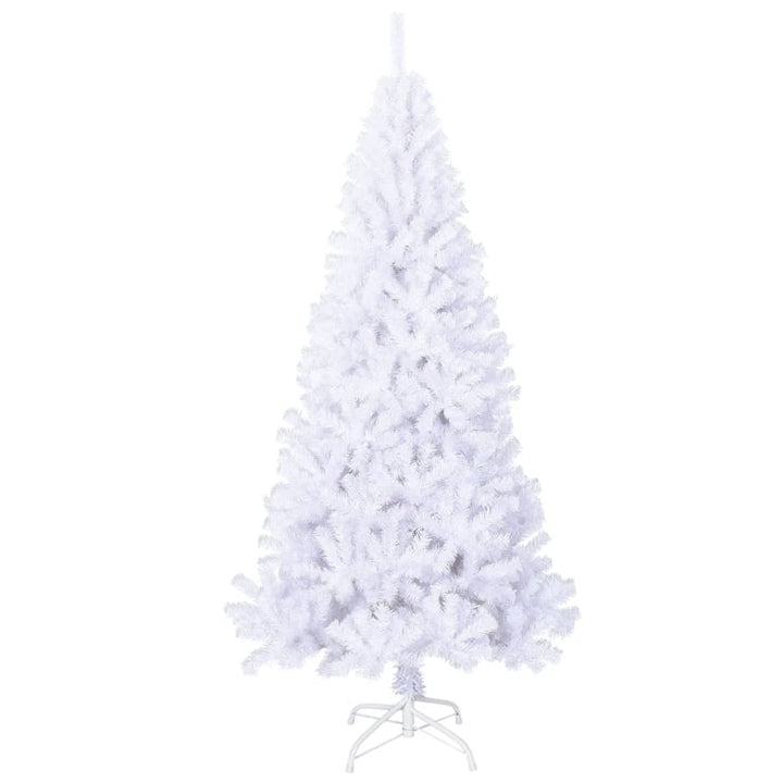 kunstigt juletræ med tykke grene 240 cm PVC hvid